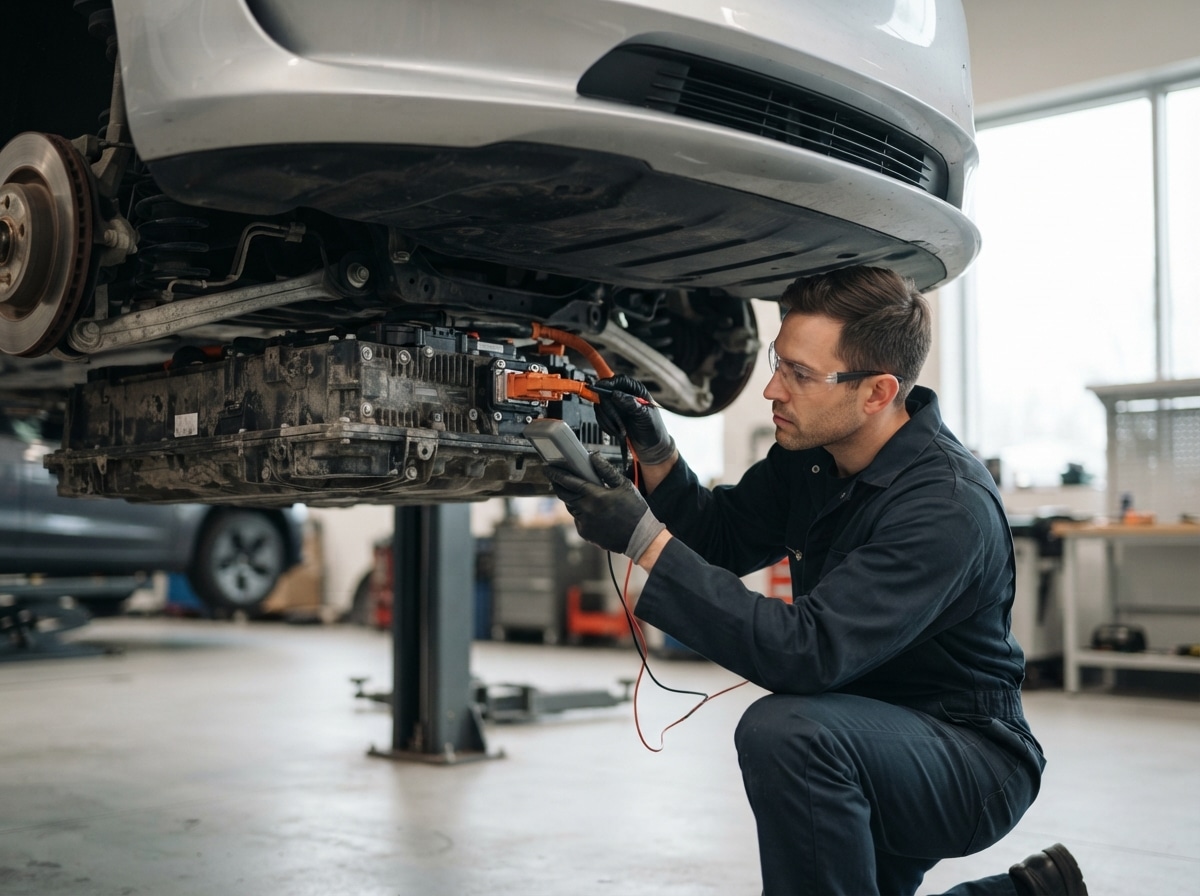 gebrauchtes E Auto Batterie prüfen