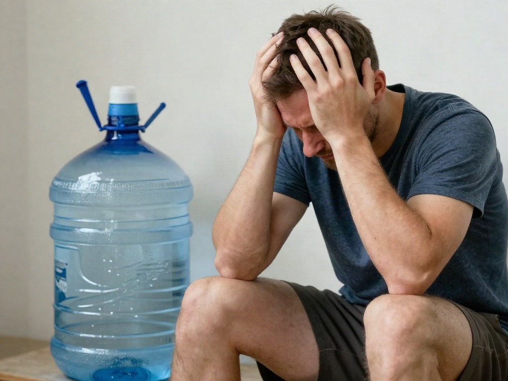 zu viel Wasser trinken
