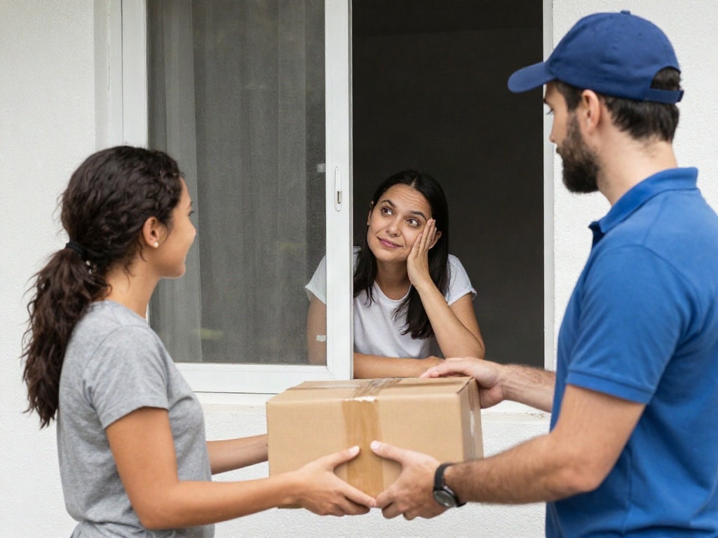 Paket beim Nachbarn